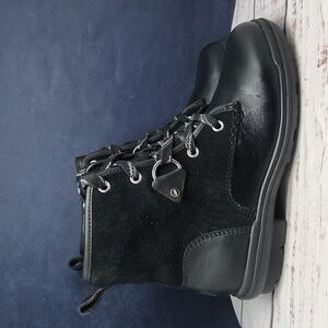 UGG | EUC Hapsburg‎ Hiker Boots Women's Black Lace Up Zipper Closure Pull Tab 6